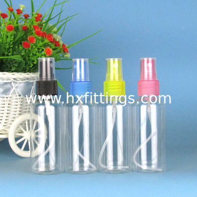Cina Botol Semprot Kabut Plastik PET Bening Biru Hijau Hitam Merah Muda 30ml 50ml 60ml 100ml Kosong pemasok