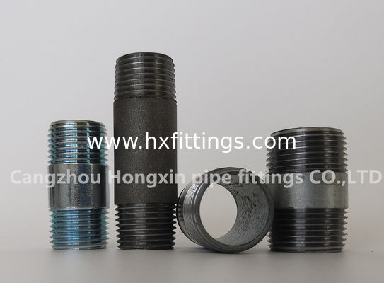 Cina NPT Fittings pipa baja benang penuh pria pipa sambungan puting baja karbon pemasok