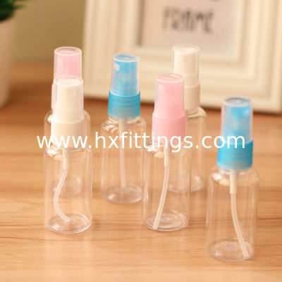 Botol Semprot Kabut Plastik PET Bening Biru Hijau Hitam Merah Muda 30ml 50ml 60ml 100ml Kosong pemasok