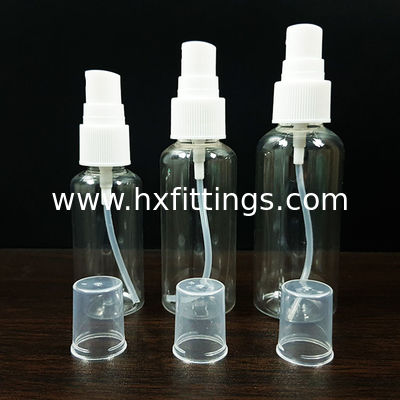 Botol Semprot 50ml 60ml 100ml Hand Sanitizer Plastik Kosong Plastik PET Botol Semprot pemasok