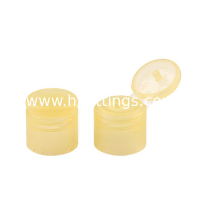 Tutup flip plastik oval snap 28mm untuk botol sampo pemasok