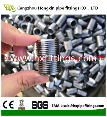 NPT Fittings pipa baja benang penuh pria pipa sambungan puting baja karbon pemasok