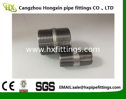 Baja karbon hidraulik puting panjang BSP NPT pria benang baja galvanis fittings pria pipa puting pemasok